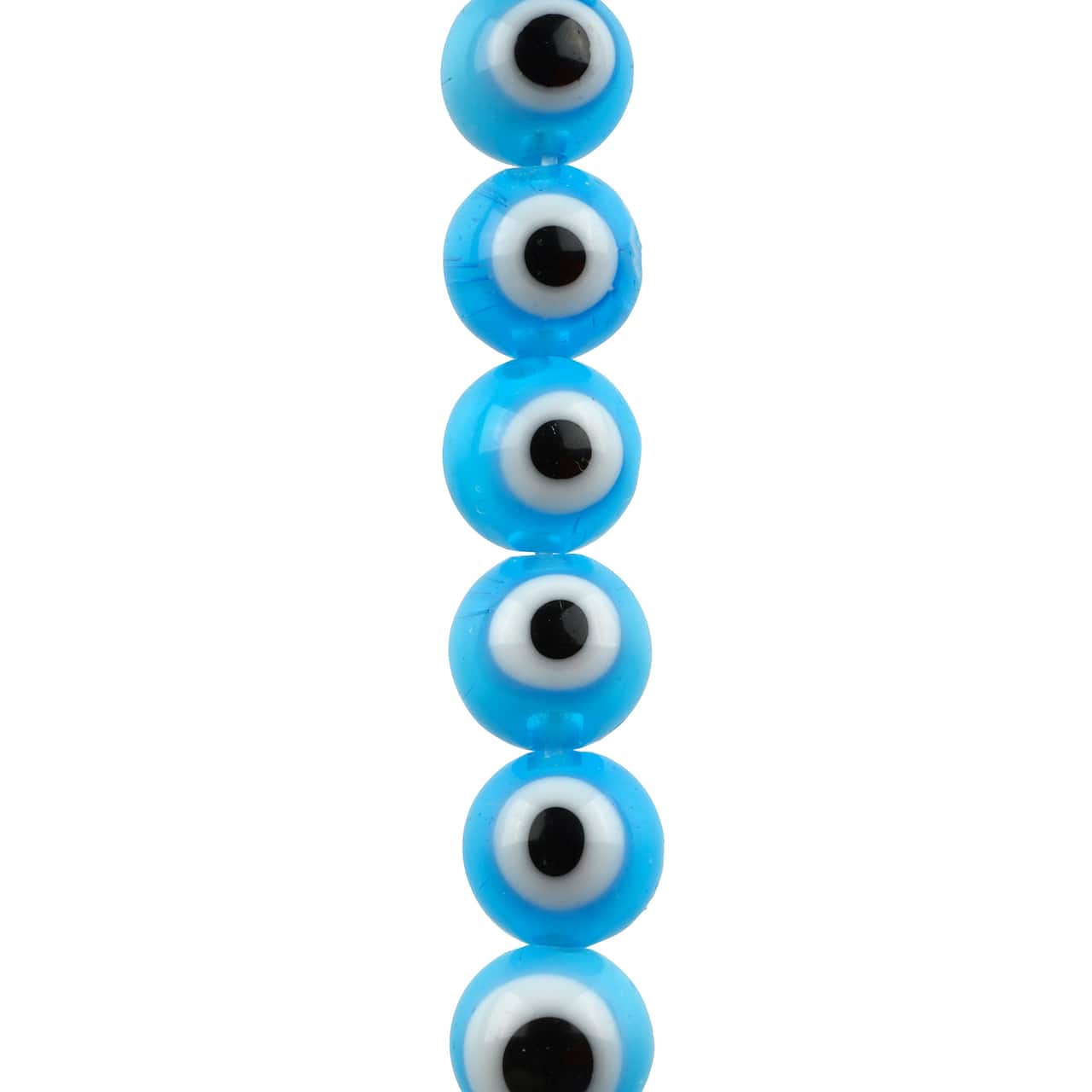 Lampwork Glass Round Evil Eye Beads, 8mm by Bead Landing™